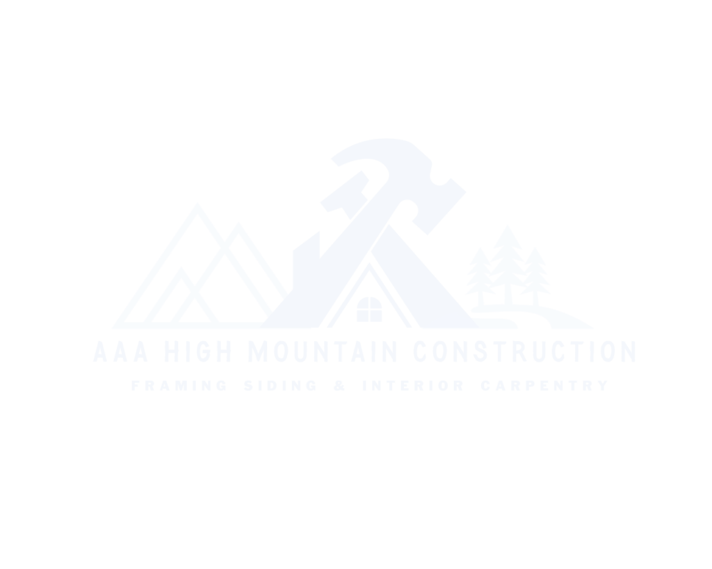 AAA High Mountain Construction in Colorado White logo