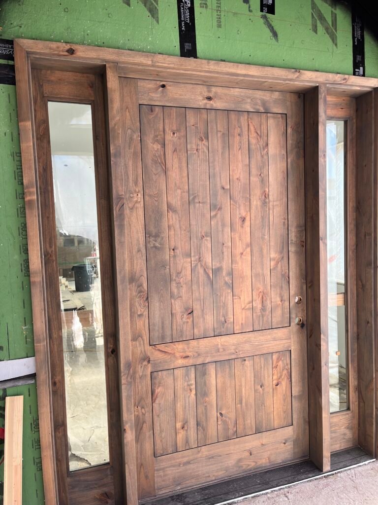 Entry door installation