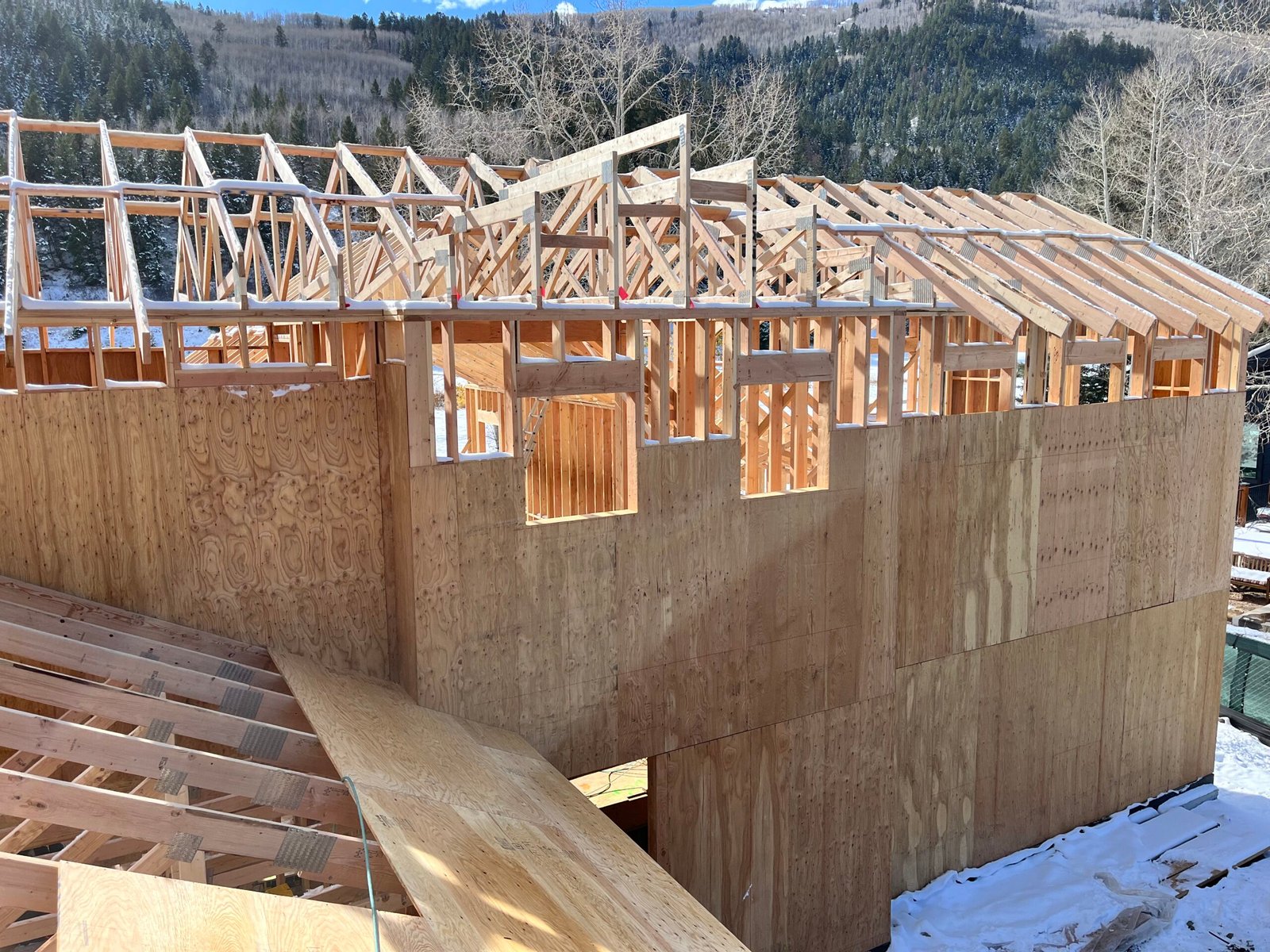 house frame project in eagle vail colorado